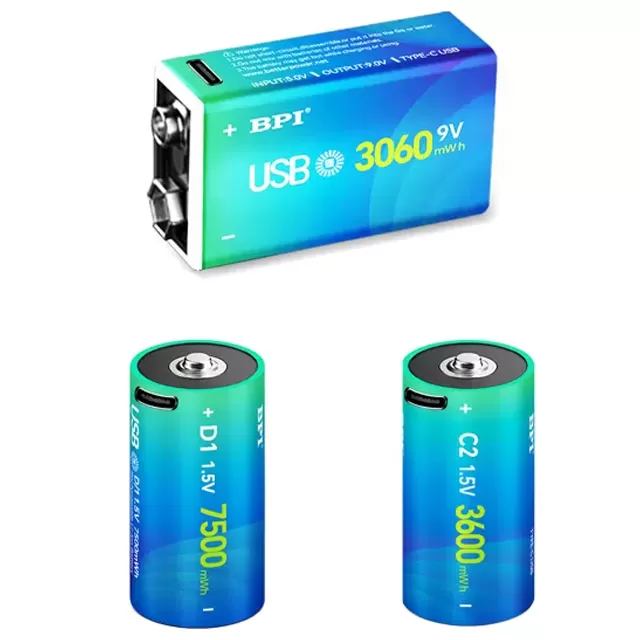 9V/C/D Type-C Series Lithium Batteries