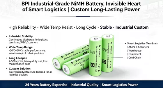 The Invisible Heart of Smart Logistics: Analyzing BPI's Custom Industrial‑Grade NiMH Battery Solutions